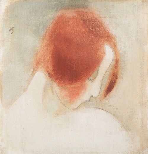 Helene Schjerfbeck: Das Rothaarige Mädchen (1915) - ewigeweisheit.de